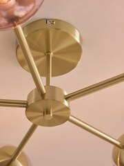 MADE.COM Pink 5 Light Flush Ceiling Light - Image 2 of 6