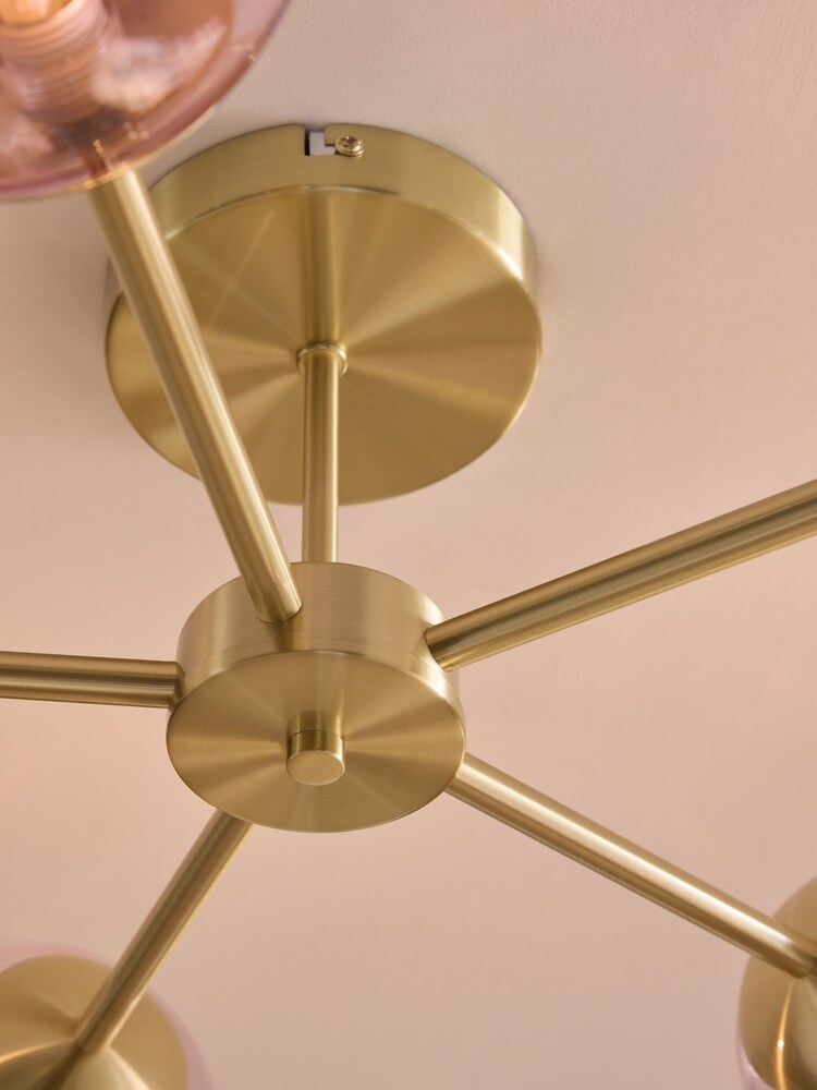 MADE.COM Pink 5 Light Flush Ceiling Light - Image 2 of 6 MADE.COM Pink 5 Light Flush Ceiling Light - Image 2 of 6