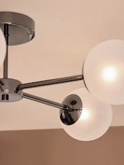 MADE.COM Black 5 Light Flush Ceiling Light - Image 2 of 6