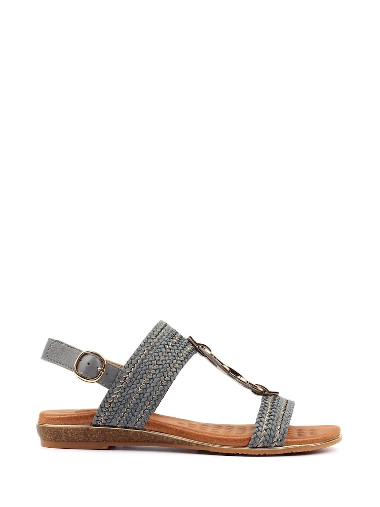 Lunar Grey Mila Sandals - Image 2 of 7