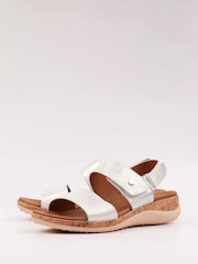Lunar Silver Riley Hook and Loop Sandals - Image 6 of 9