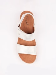 Lunar Silver Riley Hook and Loop Sandals - Image 8 of 9