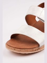 Lunar Silver Riley Hook and Loop Sandals - Image 9 of 9