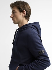Barbour® International Navy Map Hoodie - Image 4 of 6
