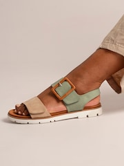 Lunar Green Gabby Sandals - Image 1 of 6