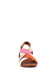 Lunar Orange Olympia Heel Lea. Sandals - Image 4 of 6