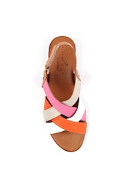 Lunar Orange Olympia Heel Lea. Sandals - Image 6 of 6