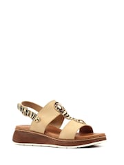 Lunar Beige Georgia Wedge Sandals - Image 3 of 6