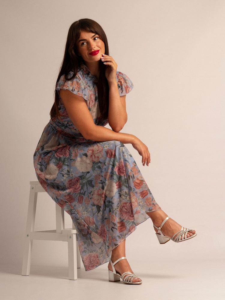 Lunar Silver Imani Heel Sandals - Image 2 of 9