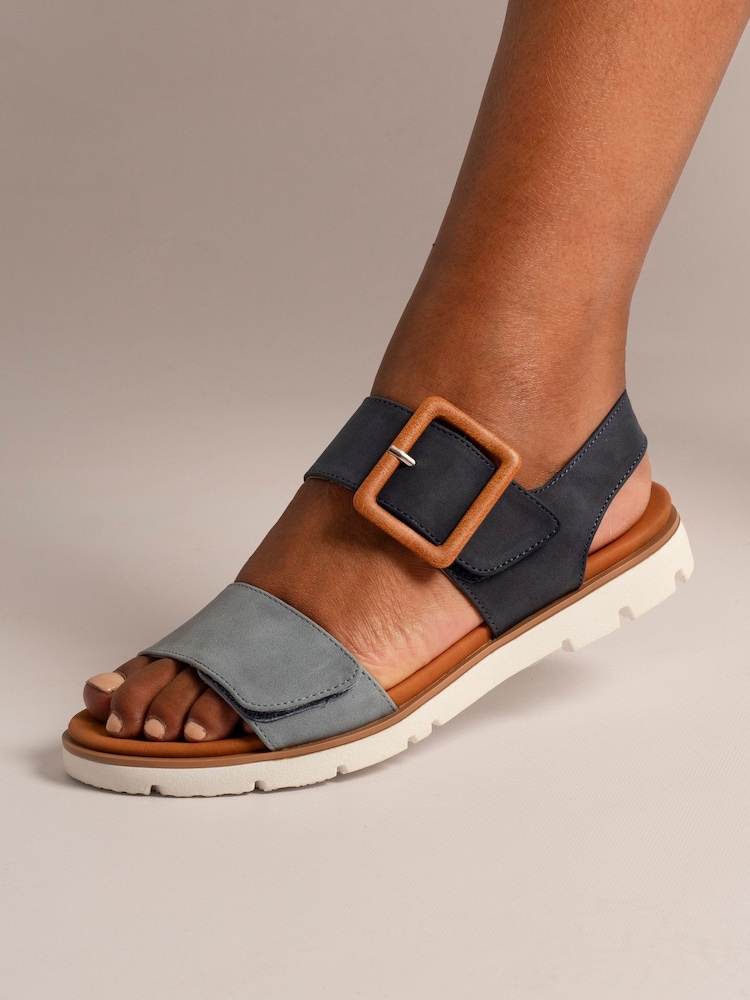 Lunar Blue Gabby Sandals - Image 1 of 6