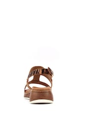 Lunar Brown Georgia Wedge Sandals - Image 5 of 6