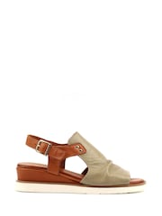 Lunar Green Steffi Wedge Sandals - Image 3 of 7