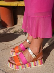 Lunar Orange Berkley Sandals - Image 1 of 7