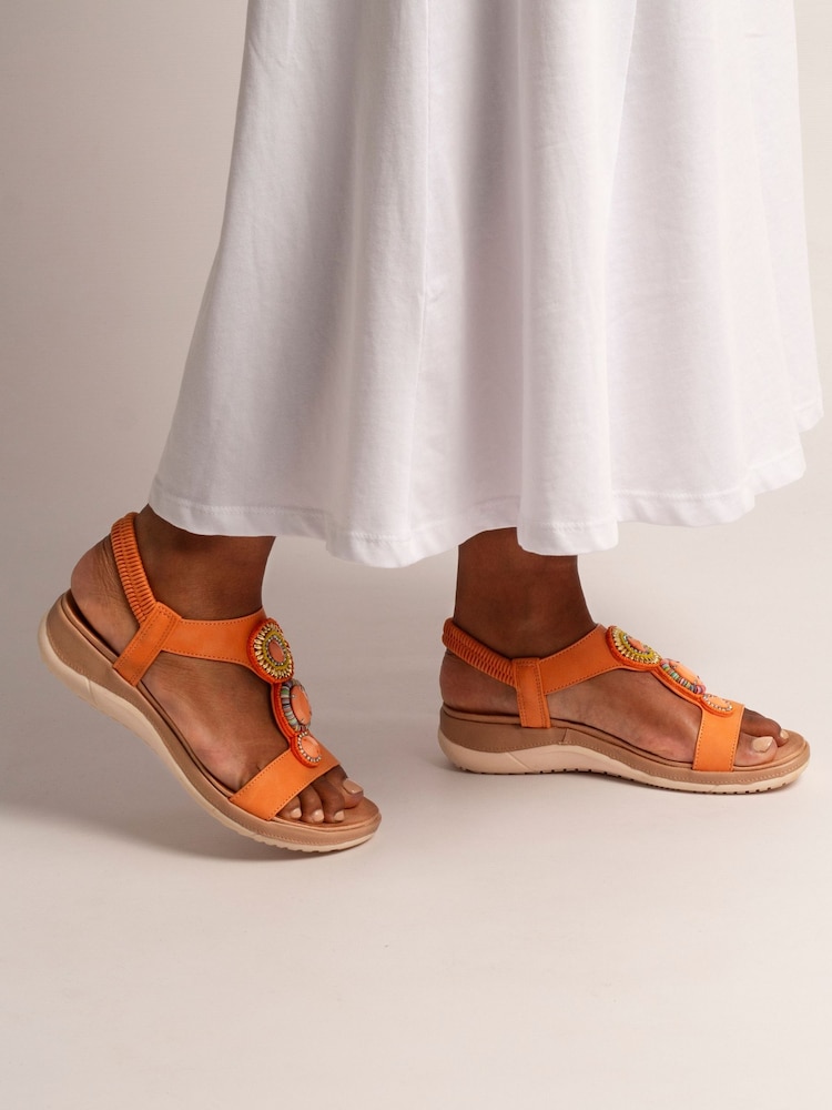 Lunar Orange Kay Sandals - Image 1 of 7 Lunar Orange Kay Sandals - Image 1 of 7