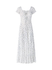 Joe Browns White Petite Joe's Favourite Floral Crinkle Cotton Dress - Image 6 of 6
