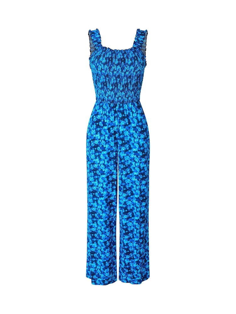 Joe Browns Blue Petite Fabulous Floral Jersey Jumpsuit - Image 5 of 5