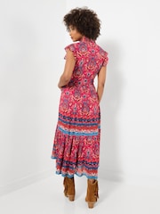 Joe Browns Red Petite California Sunsets Maxi Dress - Image 4 of 6