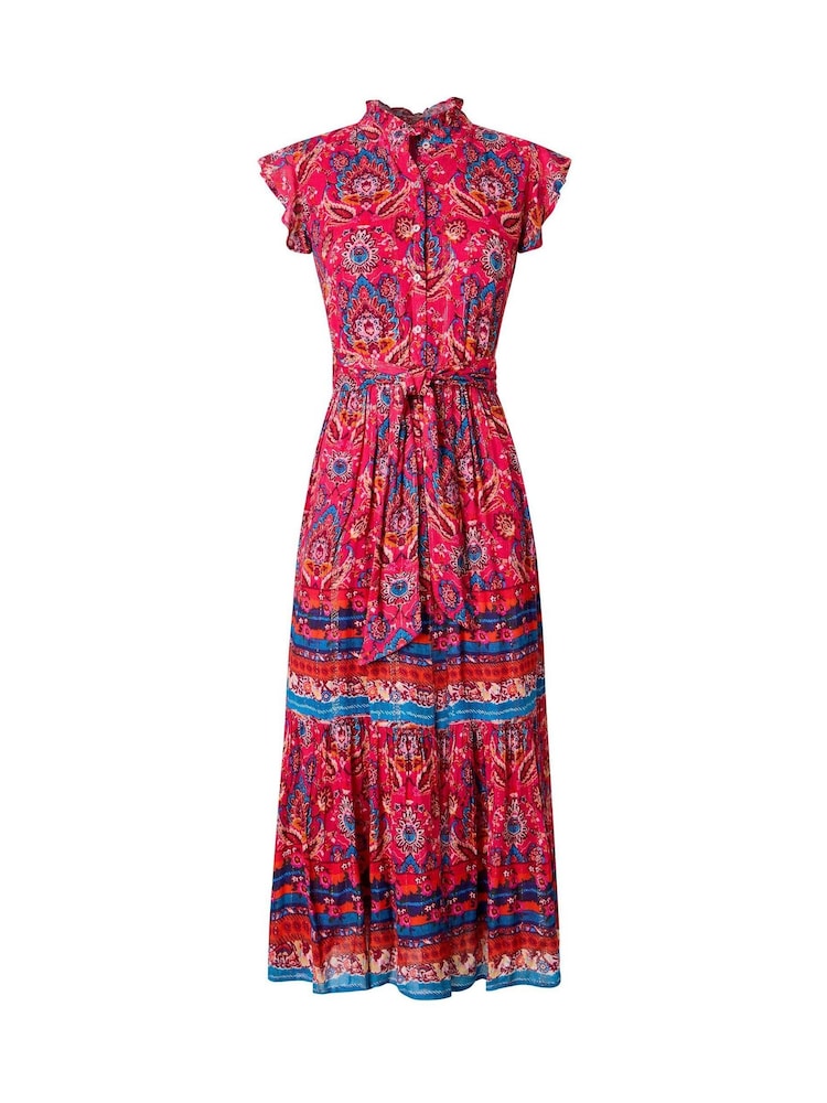 Joe Browns Red Petite California Sunsets Maxi Dress - Image 6 of 6