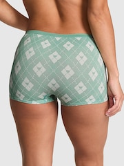 Victoria's Secret Pink Green Argyle Print Boyshort Ribbed Seamless Knickers - Image 2 of 2