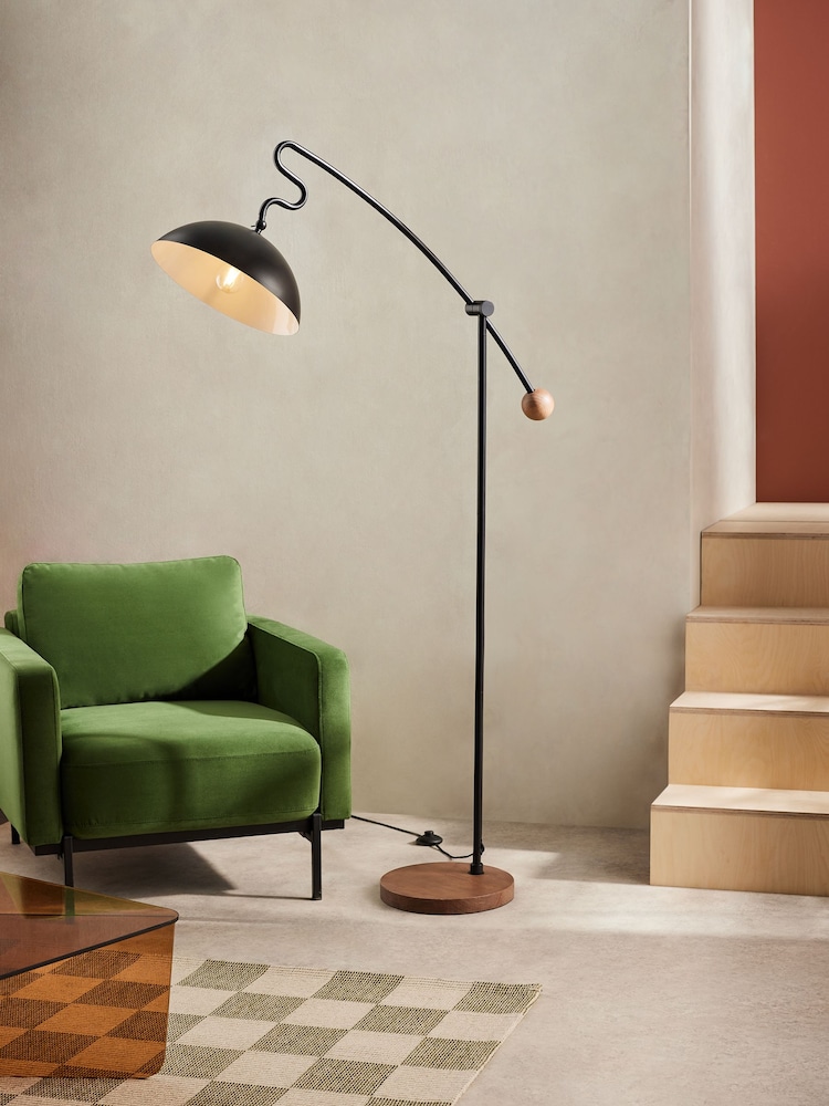 MADE.COM Black Avery Floor Lamp - Image 1 of 4 MADE.COM Black Avery Floor Lamp - Image 1 of 4