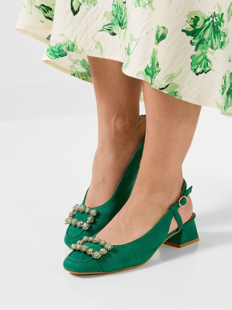 Joe Browns Green In Paris Jewelled Shoes - Image 2 of 7 Joe Browns Green In Paris Jewelled Shoes - Image 2 of 7