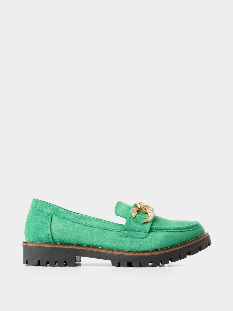 Joe Browns Green Adeline Loafers - Image 1 of 4 Joe Browns Green Adeline Loafers - Image 1 of 4