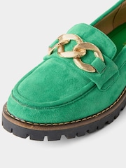 Joe Browns Green Adeline Loafers - Image 4 of 4