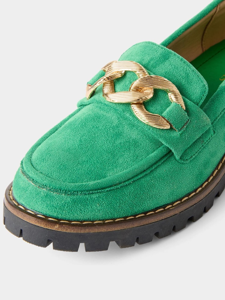 Joe Browns Green Adeline Loafers - Image 4 of 4 Joe Browns Green Adeline Loafers - Image 4 of 4