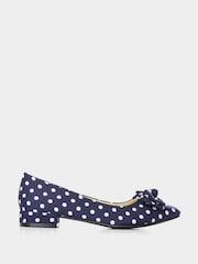 Joe Browns Blue Spring Day Polka Dot Shoes - Image 2 of 6