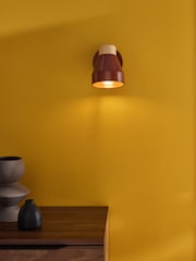 MADE.COM Terracotta Red Albert Wall Light - Image 1 of 3