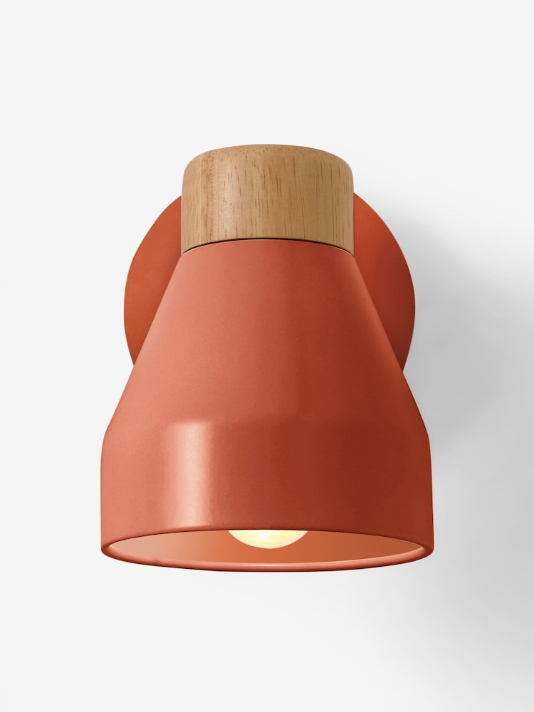 MADE.COM Terracotta Red Albert Wall Light - Image 2 of 3