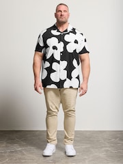 أسود - BadRhino Big & Tall Peached Poplin Shirt - صورة 2 من 6