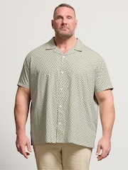 BadRhino Big & Tall Green Peached Poplin Shirt - Image 1 of 4