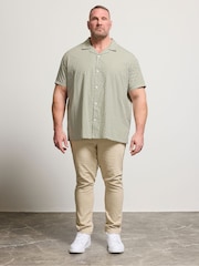 BadRhino Big & Tall Green Peached Poplin Shirt - Image 2 of 4