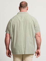 BadRhino Big & Tall Green Peached Poplin Shirt - Image 3 of 4