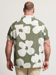 أخضر داكن - BadRhino Big & Tall Peached Poplin Shirt - صورة 3 من 6