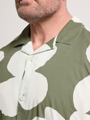 أخضر داكن - BadRhino Big & Tall Peached Poplin Shirt - صورة 4 من 6