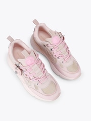 Kurt Geiger London Pale Pink Womens Kurt Trainers - Image 3 of 5