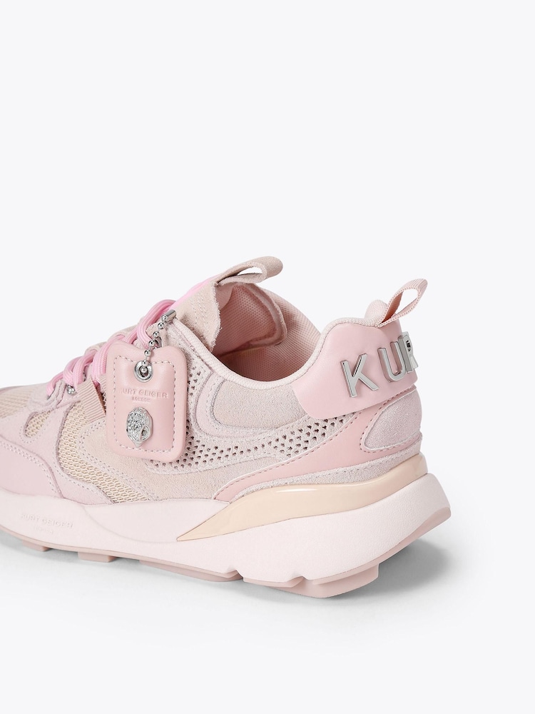 Kurt Geiger London Pale Pink Womens Kurt Trainers - Image 5 of 5