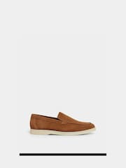 Hackett Brown Suede Martin Plain Suede Loafer Shoes - Image 2 of 7