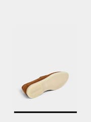 Hackett Brown Suede Martin Plain Suede Loafer Shoes - Image 7 of 7