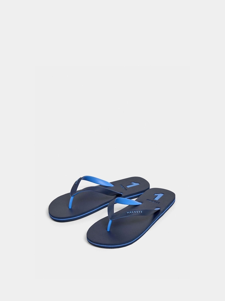 Hackett Blue Capri Numbers Flip Flop Shoes - Image 2 of 6