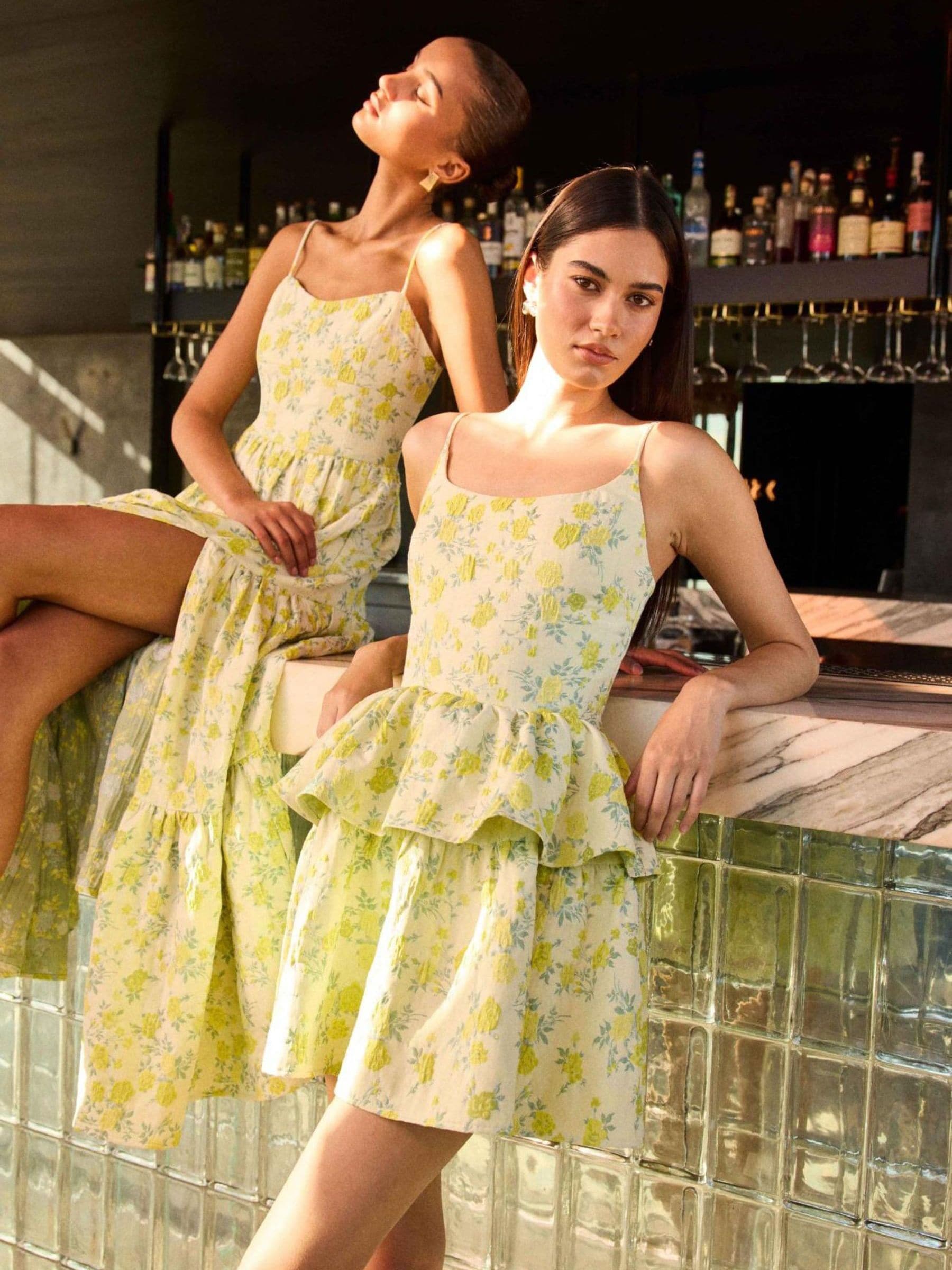 Buy Elliatt Yellow Posey Mini Dress from Next USA