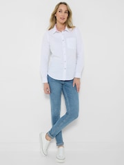 Joe Browns White Davinia Cotton Shirt - Image 4 of 5