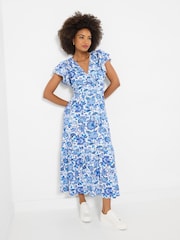 Joe Browns Blue Santorini Floral Jersey Dress - Image 1 of 5