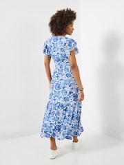 Joe Browns Blue Santorini Floral Jersey Dress - Image 2 of 5