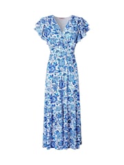 Joe Browns Blue Santorini Floral Jersey Dress - Image 5 of 5