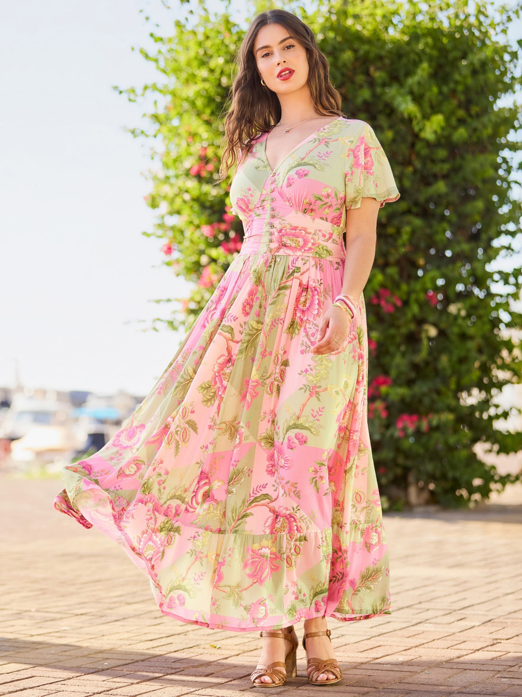 Buy Joe Browns Green Prettiest Patchwork Print Dress from the Next UK  online shop