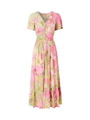 Joe Browns Green Prettiest Patchwork Print Dress - Image 6 of 6