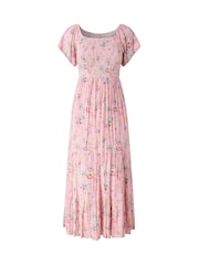 Joe Browns Pink Beautiful Butterfly Print Crinkle Dress - Image 5 of 5